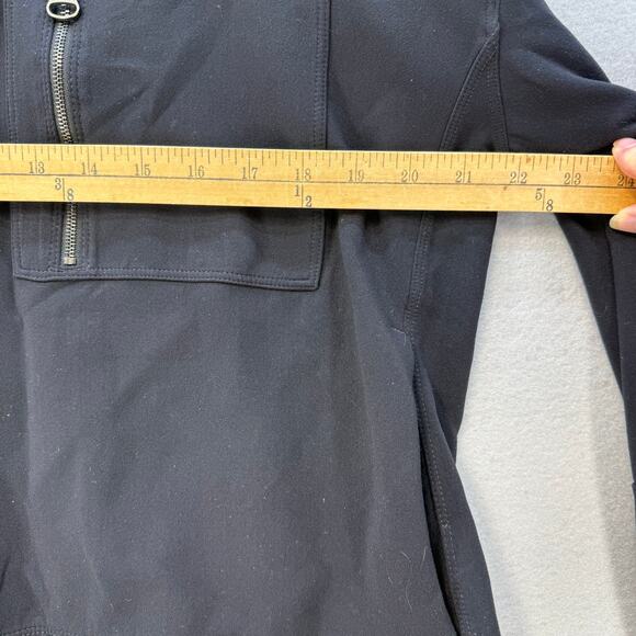 Y/osemite James Perse Performance Pullover Womens 3 (L) Black Half Zip Crop - Picture 8 of 11